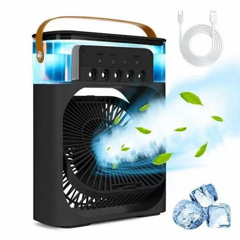 Portable Air Conditioner Fan 3 Wind Speeds 600ml Air Humidifier 7s LED Night Light Personal Cooling Fan Air Cooler Ice Air Cooler Fan Sprays 2 Year Warranty Portable Air Conditioner Fan 3 Wind Speeds 600ml Air Humidifier 7s LED Night Light Personal Cooling Fan Air Cooler Ice Air Cooler Fan Sprays 2 Year Warranty