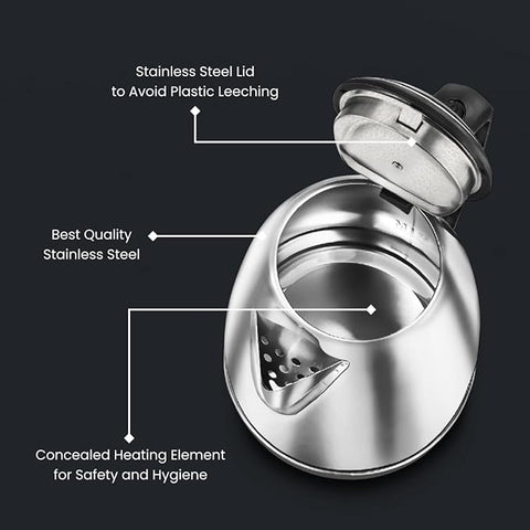 ELECTRIC KETTLE Stainless Steel Body,2 litre, used for boiling Water & cooking ELECTRIC KETTLE Stainless Steel Body,2 litre, used for boiling Water & cooking