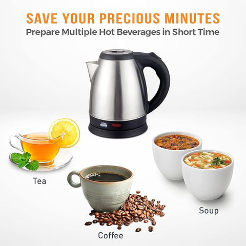 ELECTRIC KETTLE Stainless Steel Body,2 litre, used for boiling Water & cooking ELECTRIC KETTLE Stainless Steel Body,2 litre, used for boiling Water & cooking