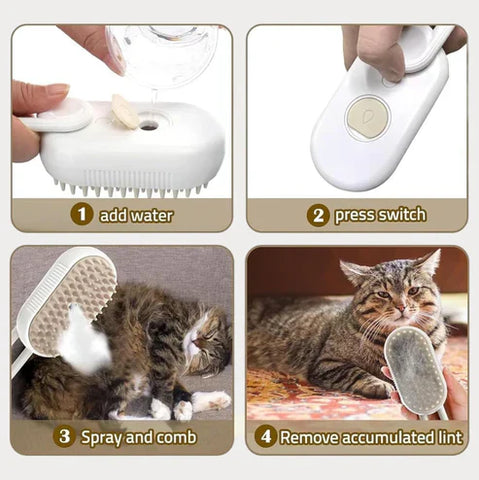 Steam Brush for Dog/Cat Steam Brush for Dog/Cat