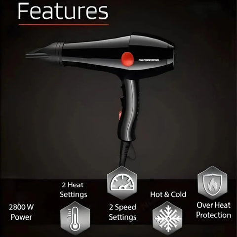 Hot and Cold Hair Dryer With Temperature Setting Hot and Cold Hair Dryer With Temperature Setting